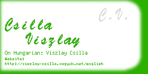 csilla viszlay business card
